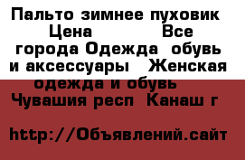 Пальто зимнее пуховик › Цена ­ 2 500 - Все города Одежда, обувь и аксессуары » Женская одежда и обувь   . Чувашия респ.,Канаш г.